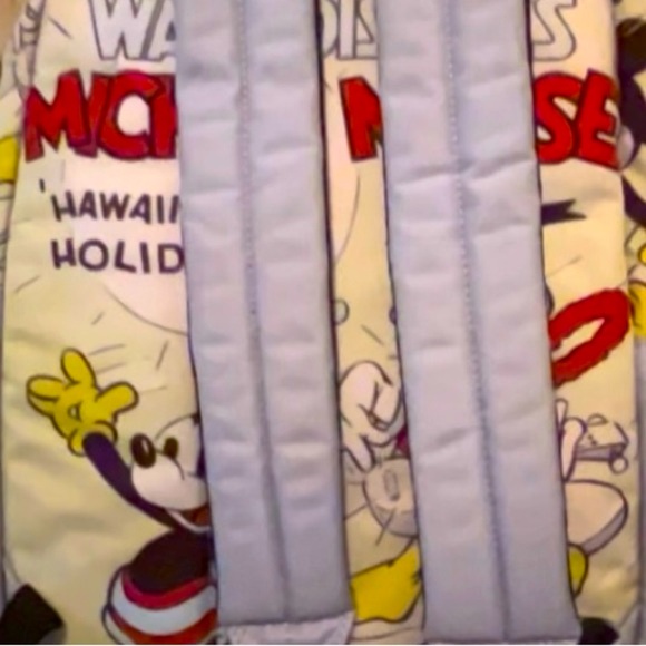 Loungefly Backpack Walt Disney’s Mickey Mouse Hawaiian Holiday Canvas Like New